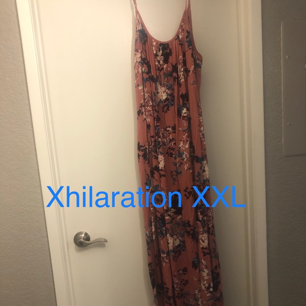 Pink floral summer dress